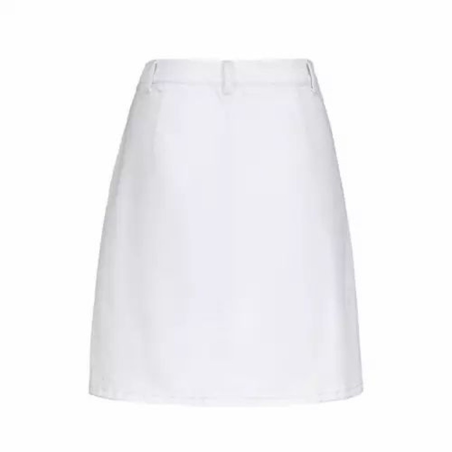 Skirts & Skorts * | Women'S Tribal A Line Front Button Skirt White