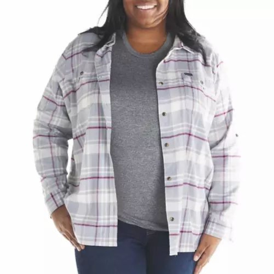 Shirts * | Women'S Columbia Plus Pine Street Flannel Shirt