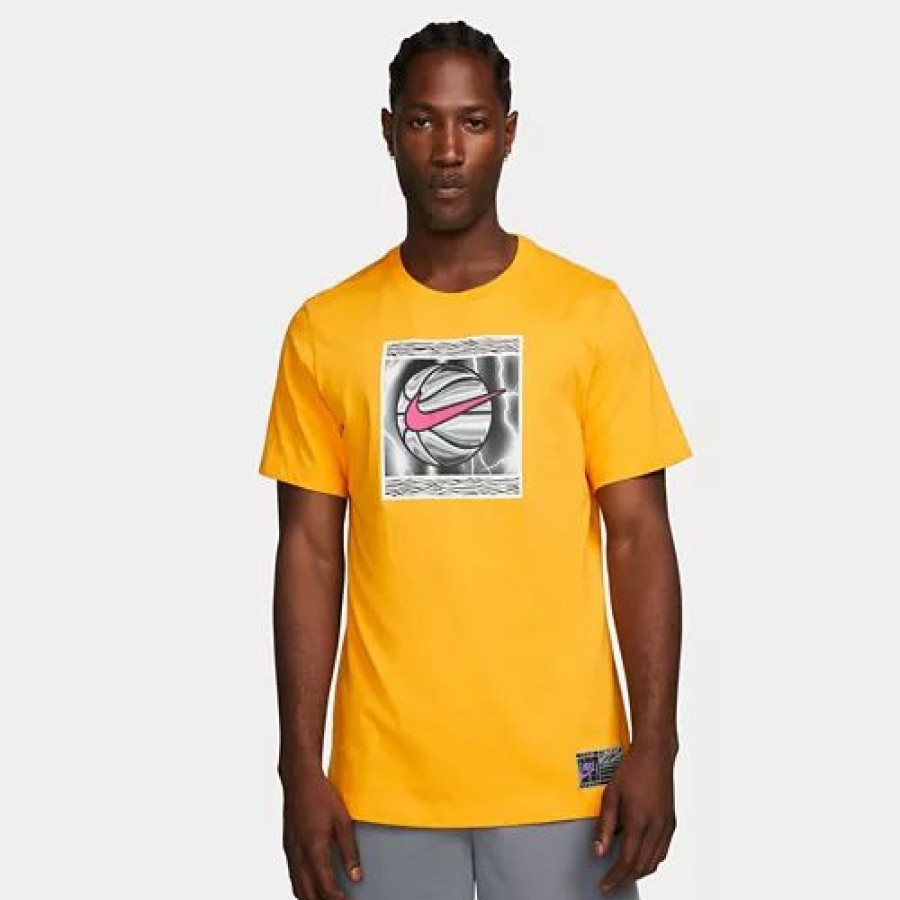 Shirts * | Men'S Nike Basketball T-Shirt University Gold