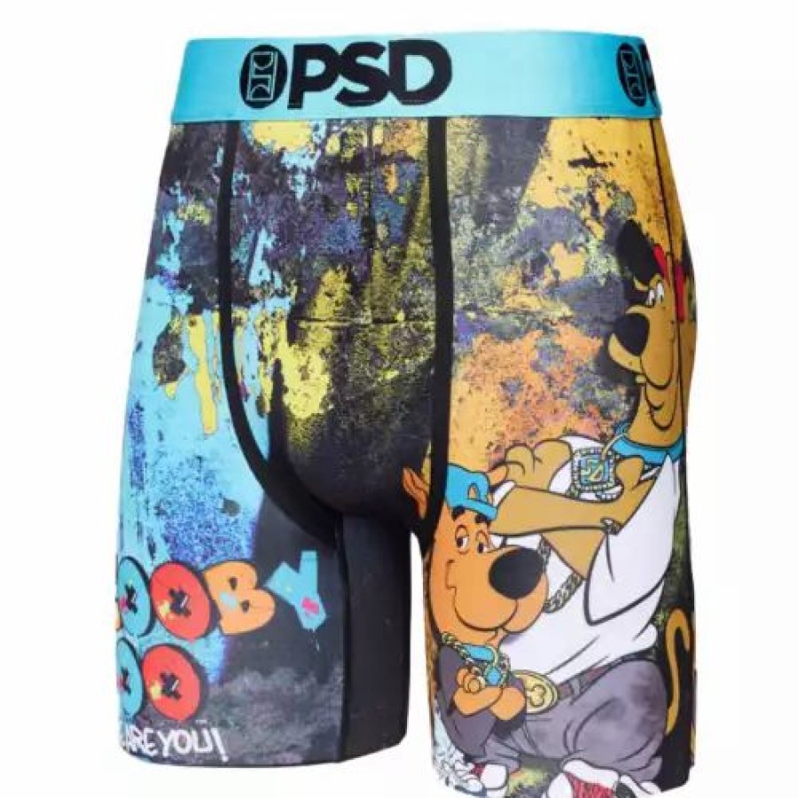 Underwear * | Men'S Psd Scooby Doo Boxer Briefs Multi