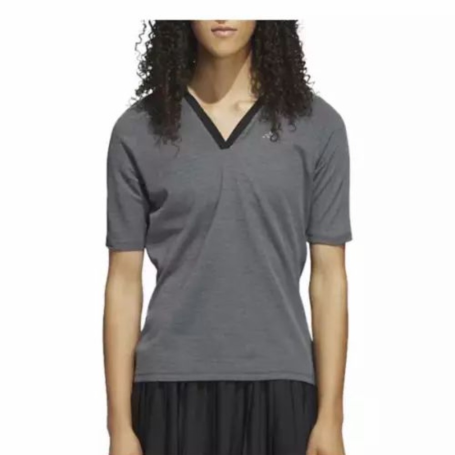 Shirts * | Women'S Adidas Ultimate 365 Tour Golf Polo Black