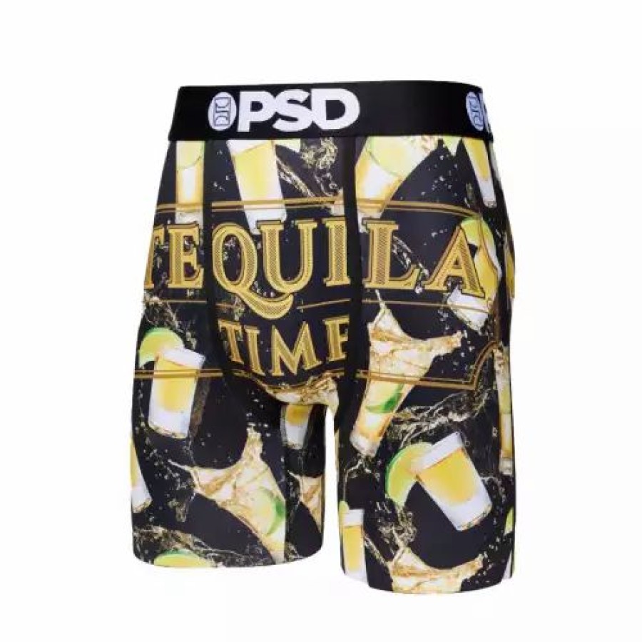 Underwear * | Men'S Psd Tequila Time Boxer Briefs Black