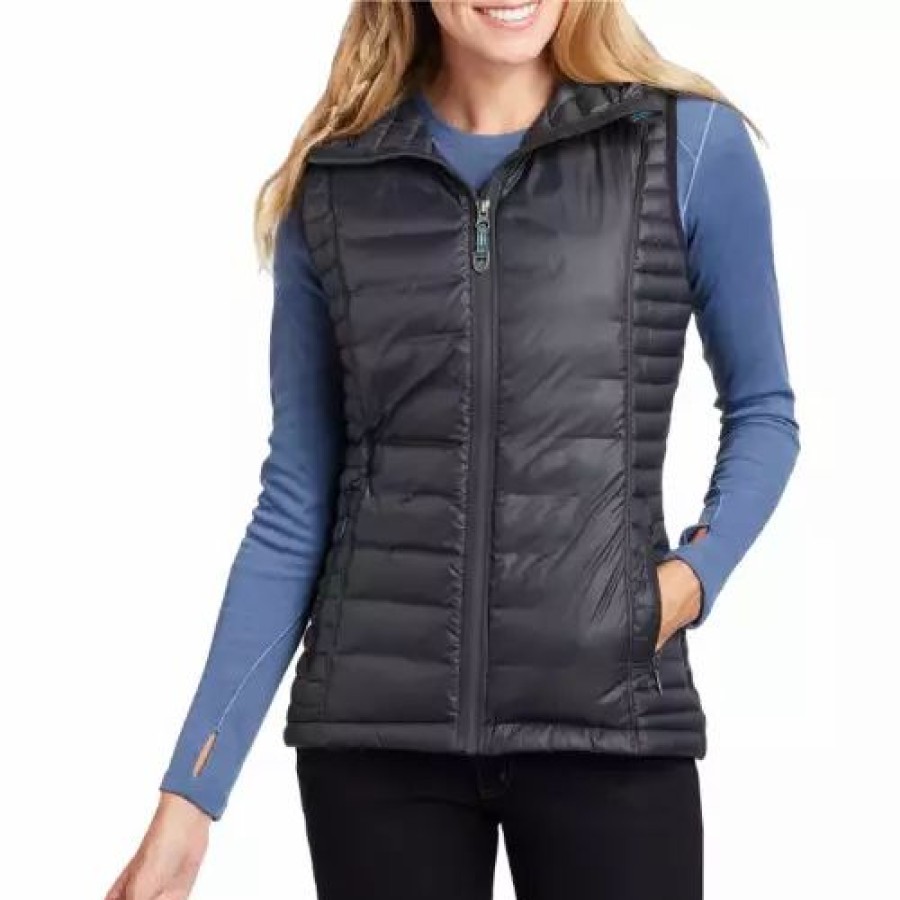 Vests * | Women'S Kuhl Spyfire Hooded Vest Blackout