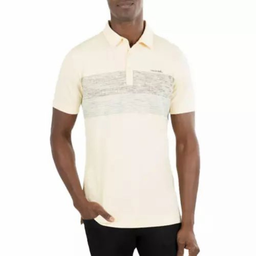 Shirts * | Men'S Travismathew Salt Sand Golf Polo Heather Sunlight