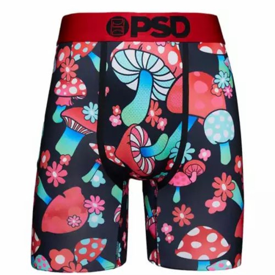 Underwear * | Men'S Psd Boxer Briefs Groovy Shroom