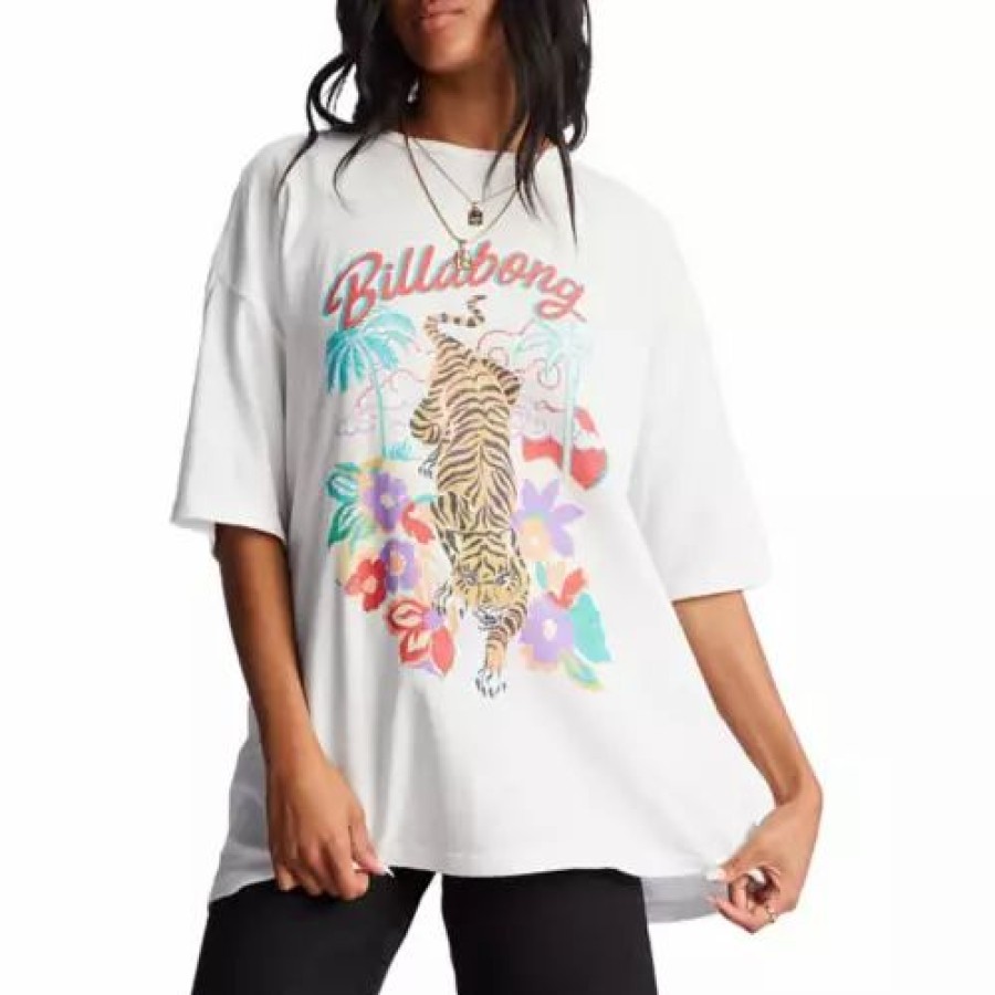 Shirts * | Women'S Billabong Easy Tiger T-Shirt Salt Crystal