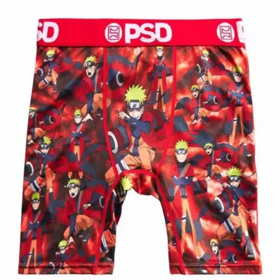 Underwear * | Boys' Psd Naruto Sage Boxer Briefs Red Multi