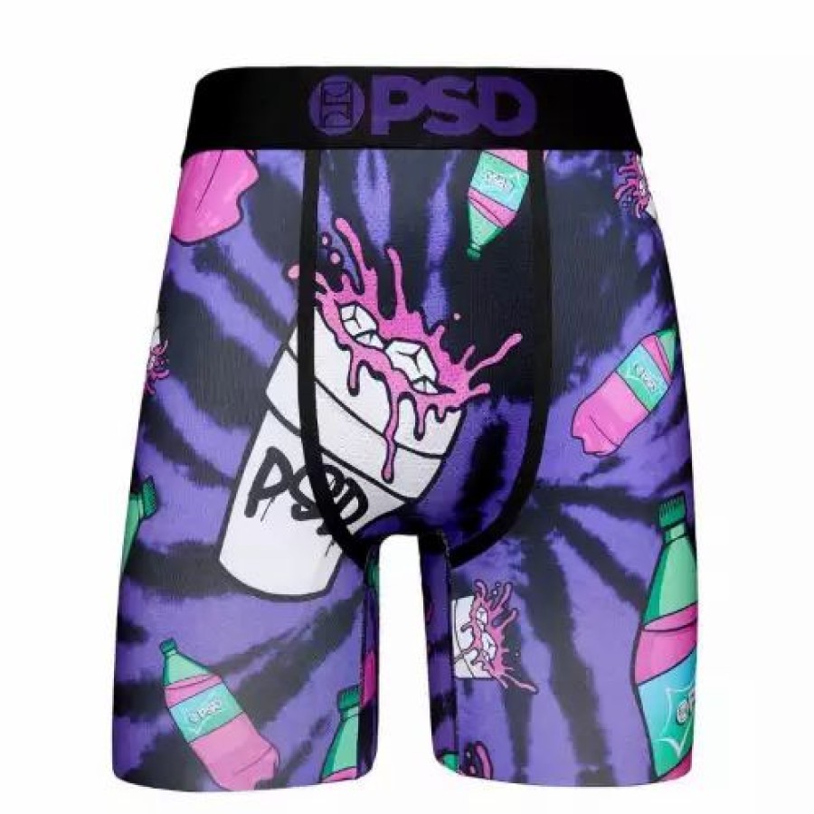 Underwear * | Men'S Psd Grape Soda Boxer Briefs Purple