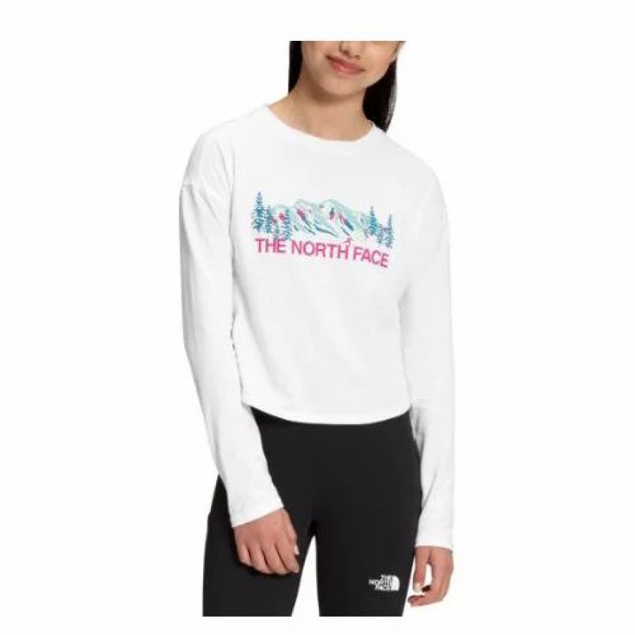 Shirts * | Girls' The North Face L/S Graphic T-Shirt