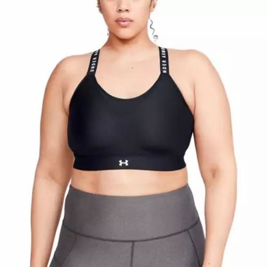 Bras * | Women'S Under Armour Plus Infinity High Sports Bra Black