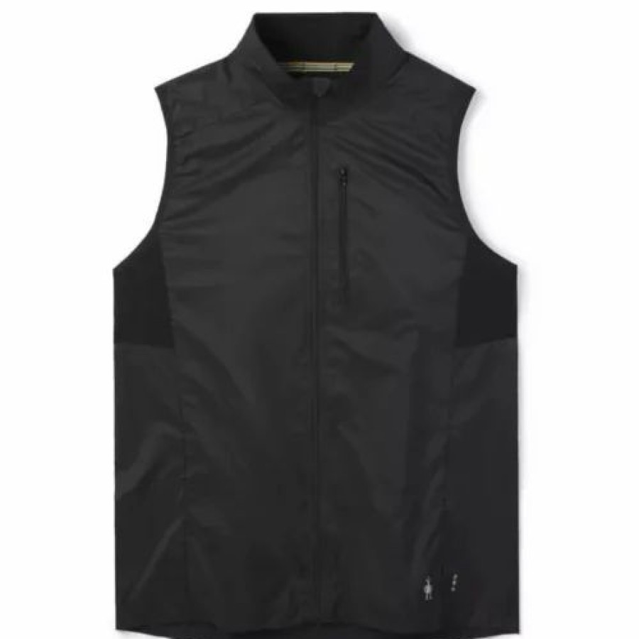 Vests * | Men'S Smartwool Merino Sport Ultra Light Vest Black