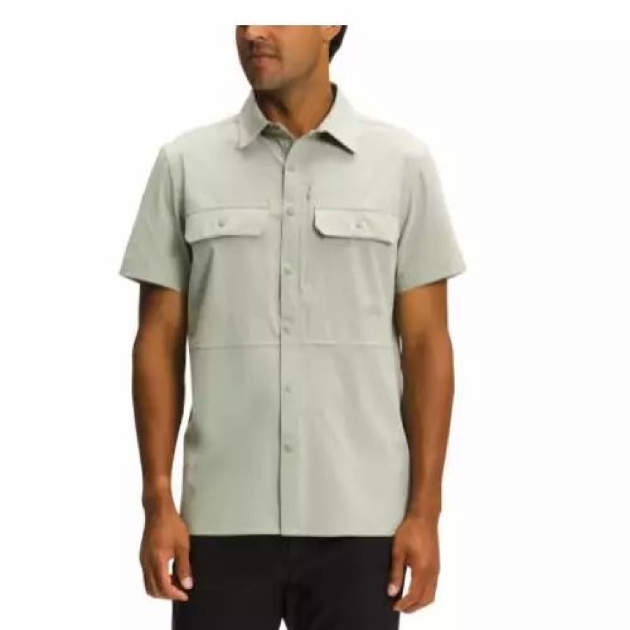 Shirts * | Men'S The North Face Sniktau Short Sleeve Sun Shirt Gravel