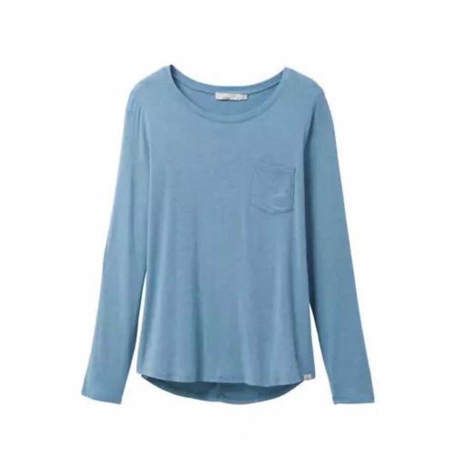 Shirts * | Women'S Prana Foundation Long Sleeve Crew Shirt