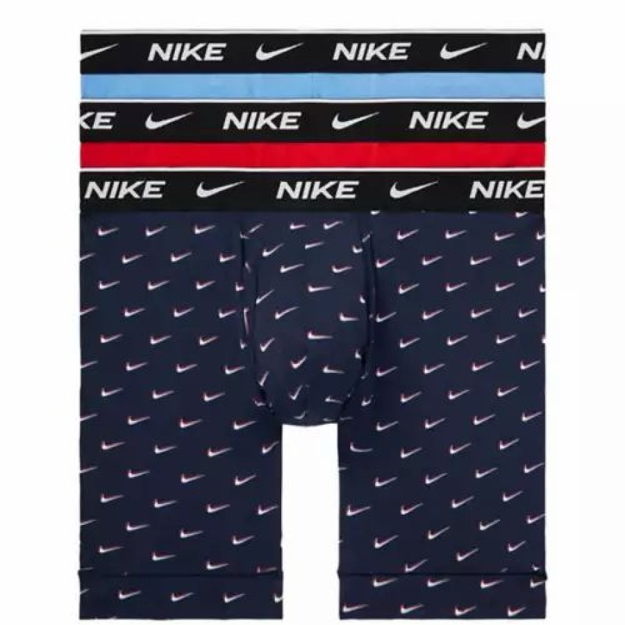 Underwear * | Men'S Nike Dri-Fit Essential Cotton Stretch 3 Pack Boxer Briefs