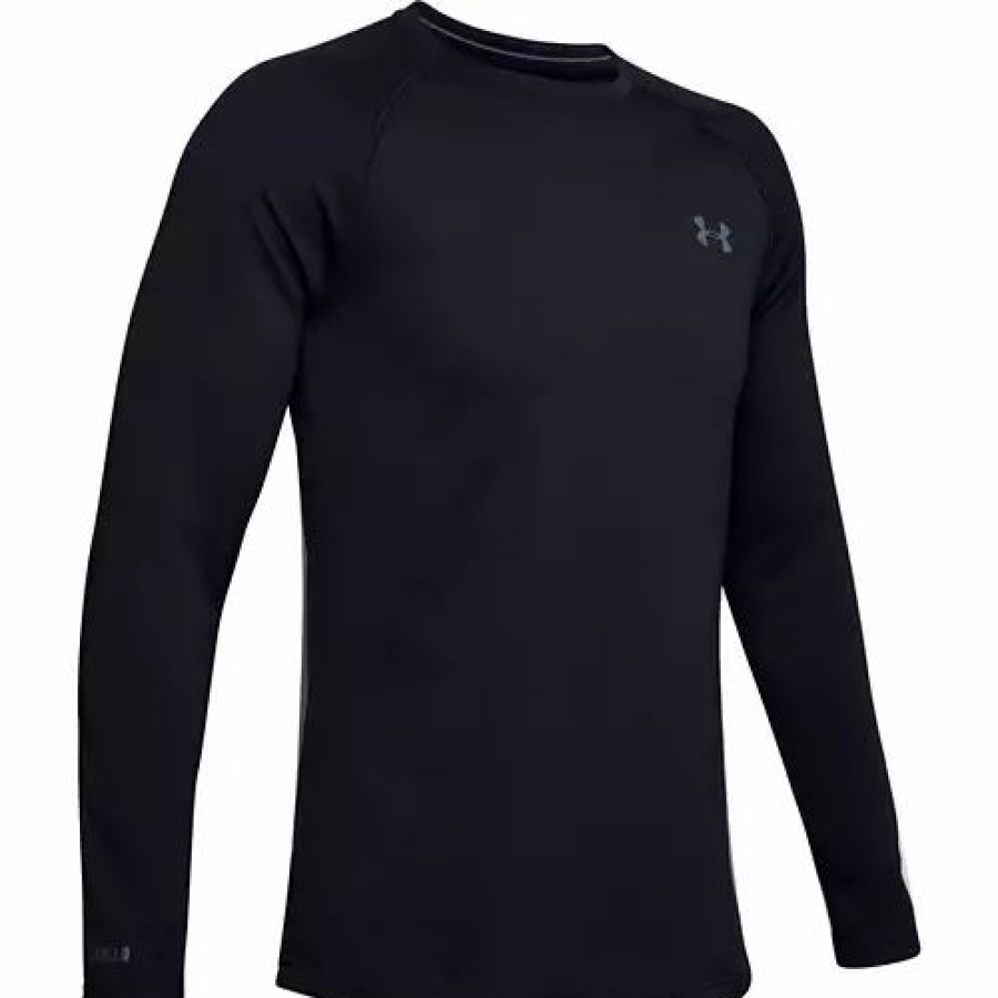 Shirts * | Men'S Under Armour 4.0 Baselayer Crew Black