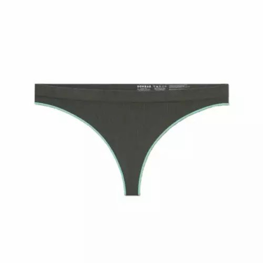 Underwear * | Women'S Bombas Ribbed Seamless Thong