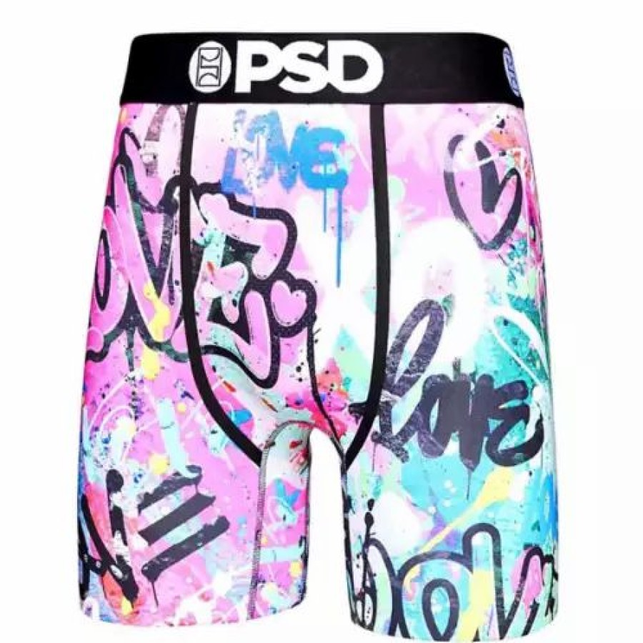 Underwear * | Men'S Psd Tough Love Boxer Briefs Pink