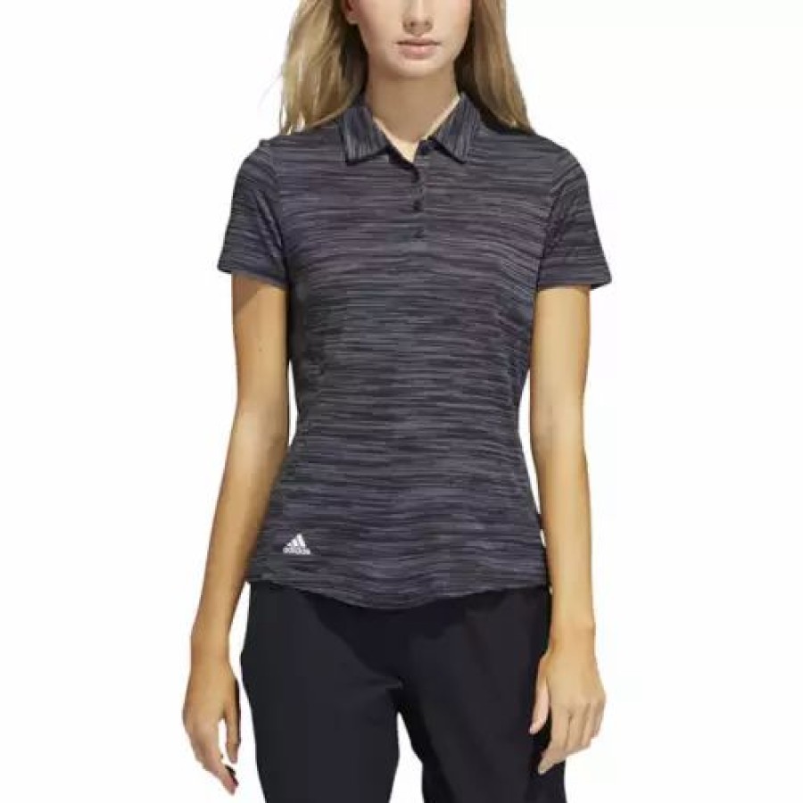 Shirts * | Women'S Adidas Space-Dyed Primegreen Golf Polo