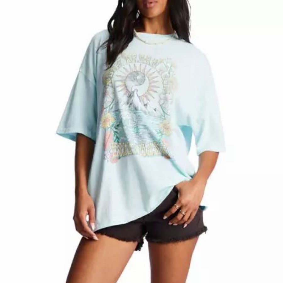 Shirts * | Women'S Billabong Daydream Away T-Shirt Light Skies