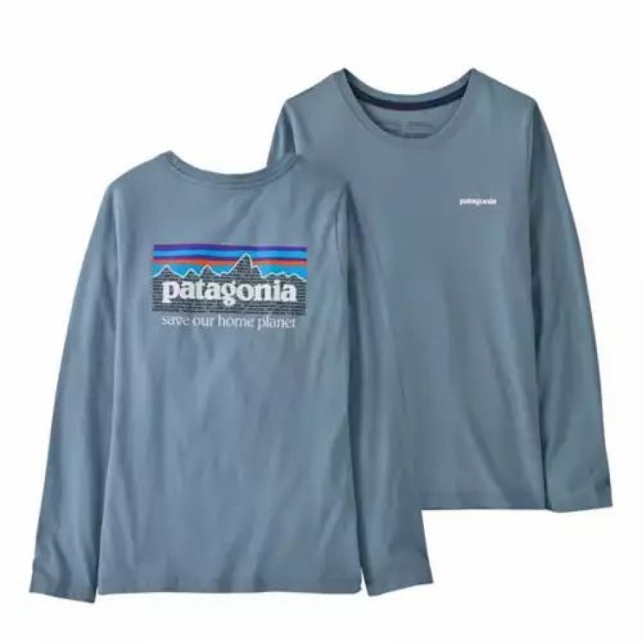 Shirts * | Girls' Patagonia Organic Cotton Rgenerative Long Sleeve Shirt