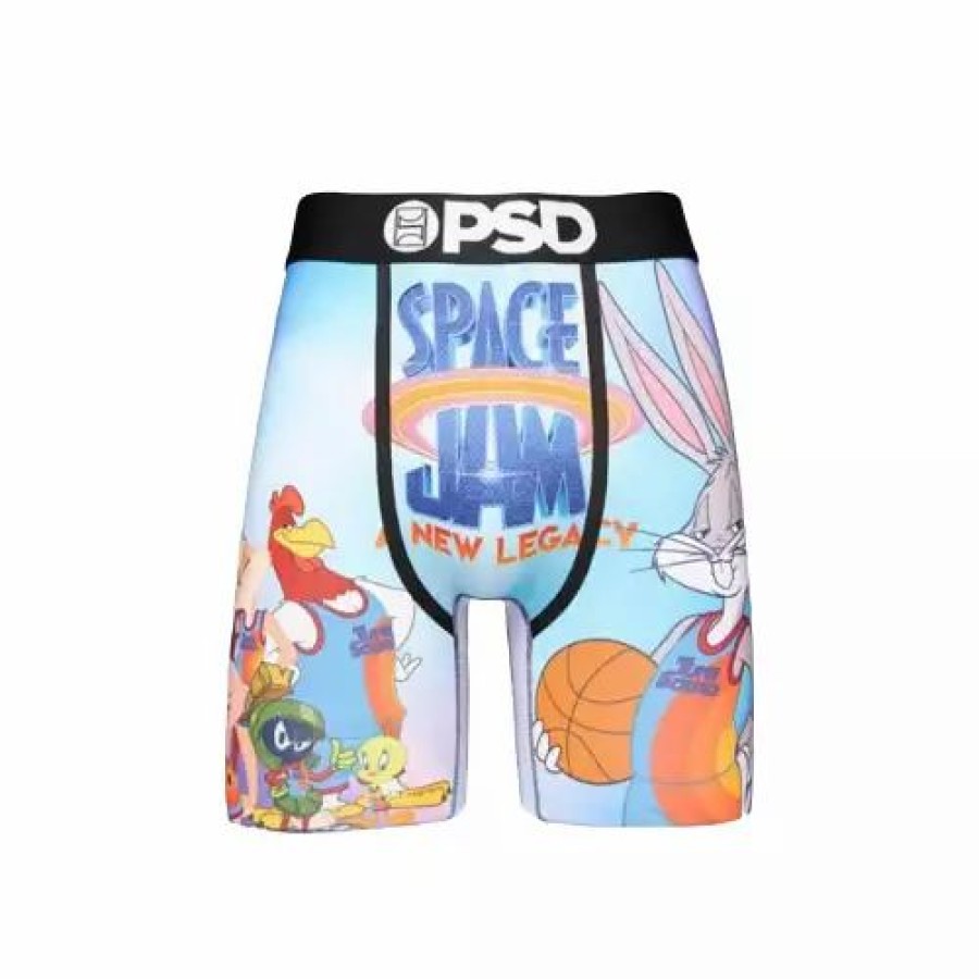 Underwear * | Men'S Psd Space Jam 2 Boxer Briefs Tune Galaxy Blue