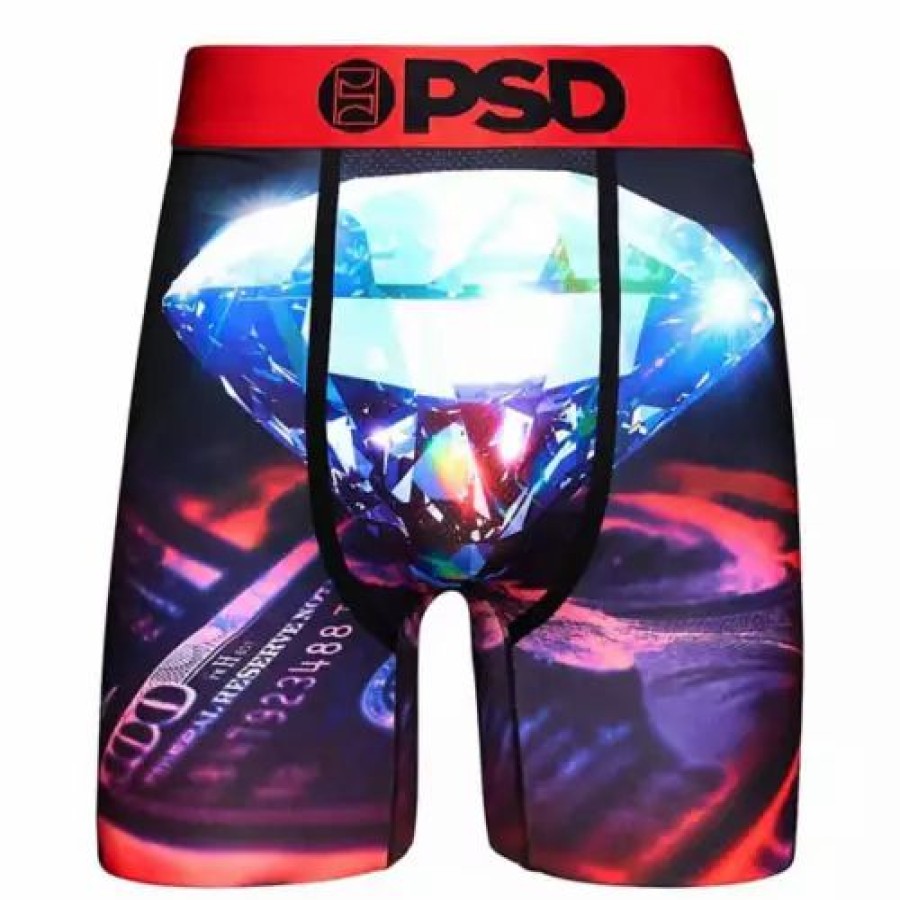 Underwear * | Men'S Psd Bones Boxer Briefs Red