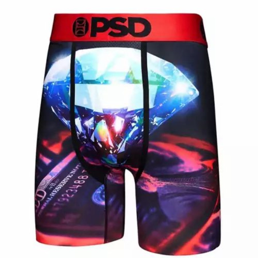 Underwear * | Men'S Psd Bones Boxer Briefs Red