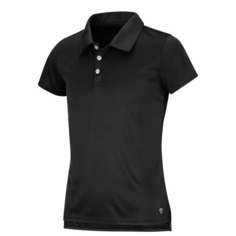 Shirts * | Girls' Colosseum Mesh Golf Polo