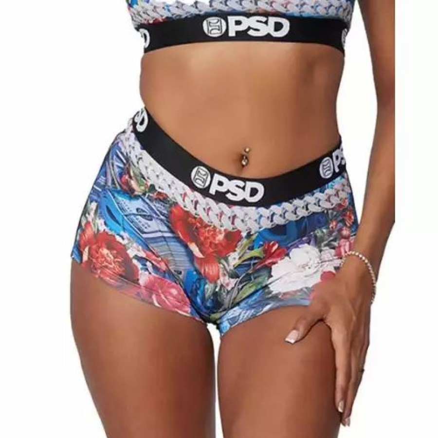 Underwear * | Women'S Psd Roses Boy Shorts