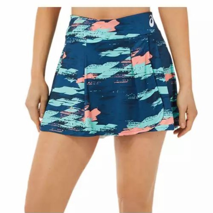 Skirts & Skorts * | Women'S Asics Match Graphic Tennis Skort Light Indigo