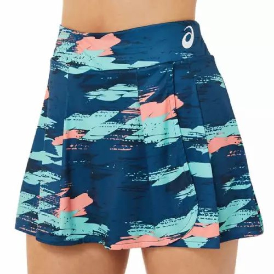 Skirts & Skorts * | Women'S Asics Match Graphic Tennis Skort Light Indigo