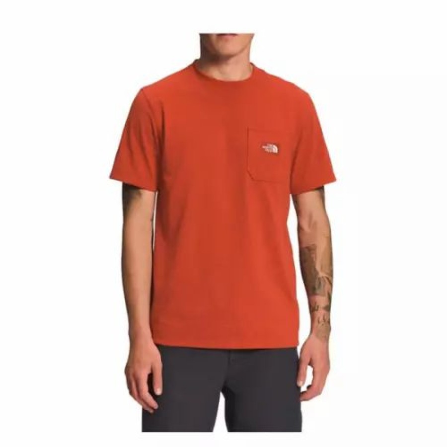 Shirts * | Men'S The North Face Heritage Patch Pocket T-Shirt Rusted Bronze