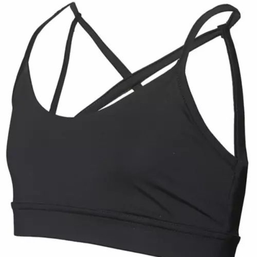 Bras * | Girls' Colosseum Solid Bralette Black