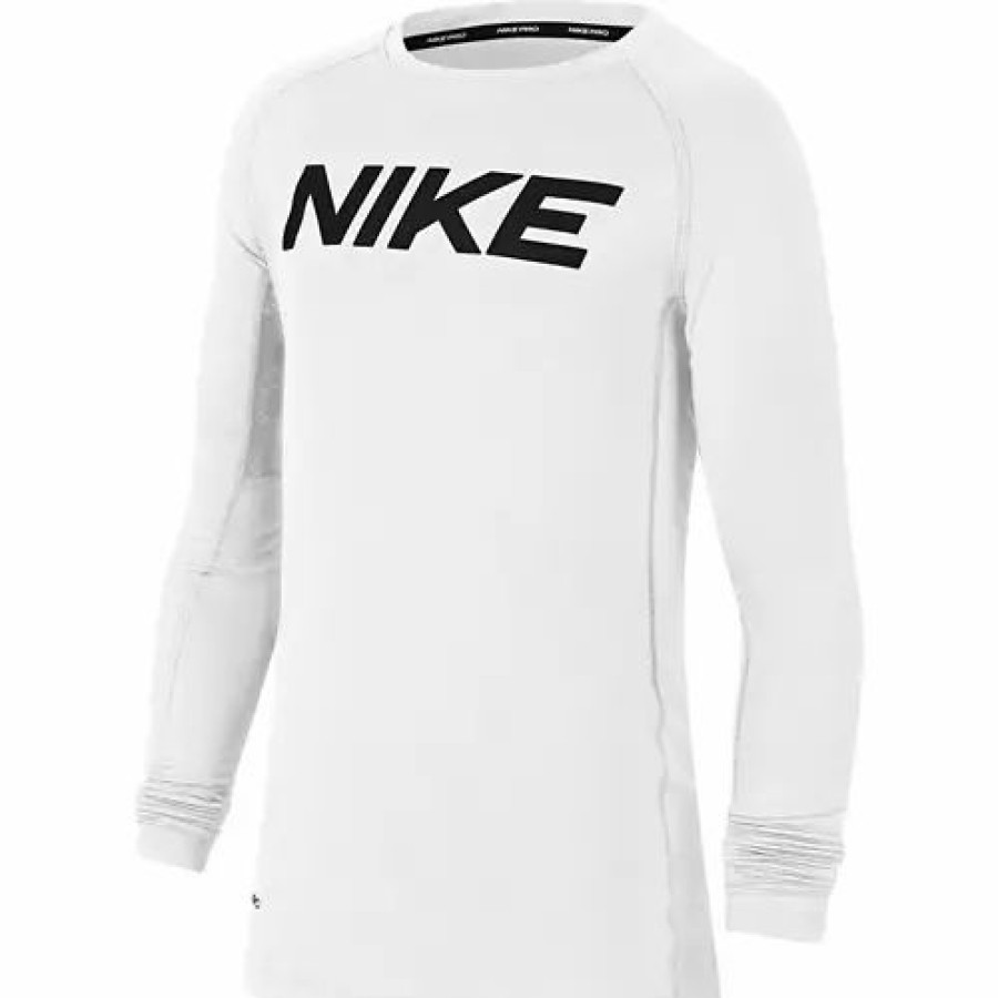 Shirts * | Boys' Nike Pro Fitted Graphic Long Sleeve Shirt