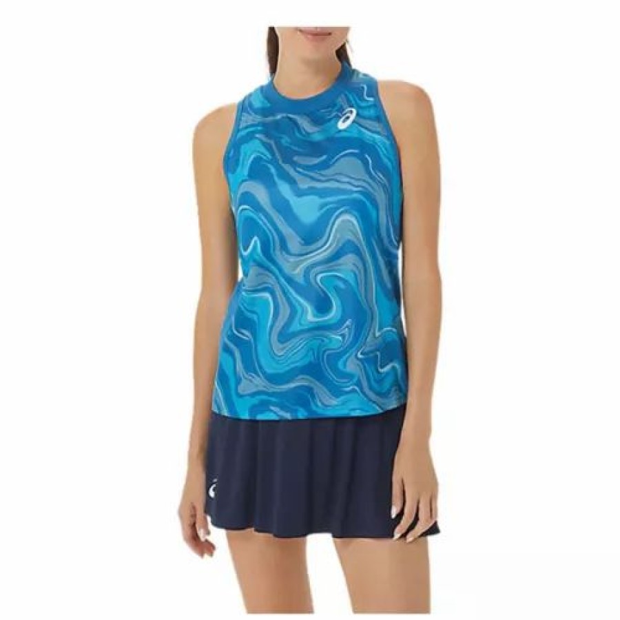 Shirts * | Women'S Asics Graphic Match Tank