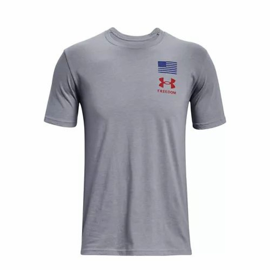 Shirts * | Men'S Under Armour Freedom Amp Back Flag T-Shirt