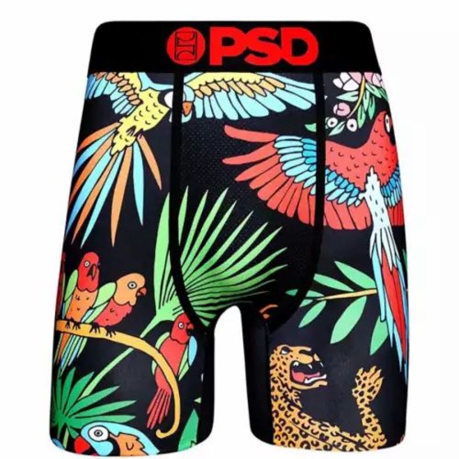 Underwear * | Men'S Psd Tropics Boxer Briefs Black