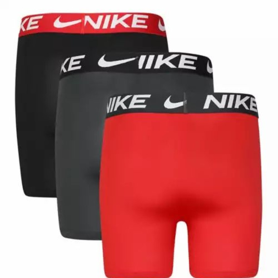 Underwear * | Boys' Nike Essential 3 Pack Boxer Briefs