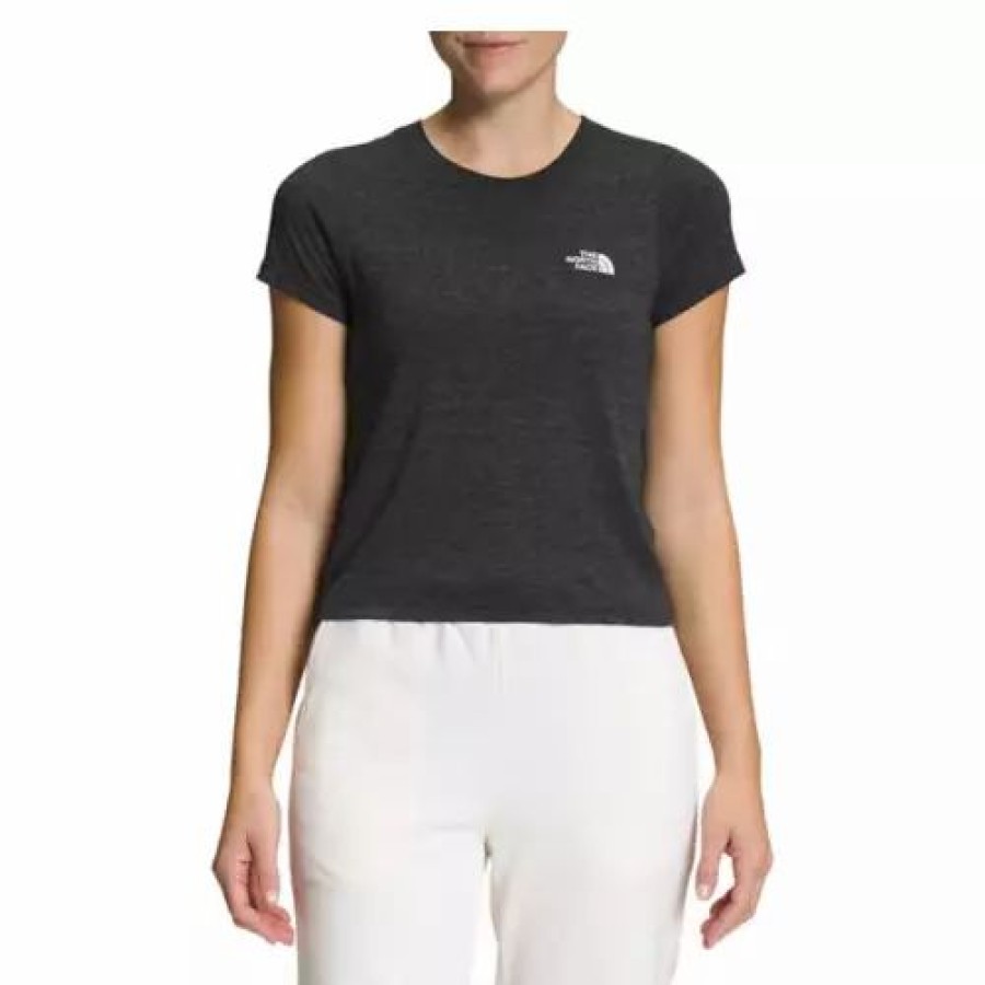 Shirts * | Women'S The North Face Simple Logo Tri-Blend T-Shirt Tnf Black Heather