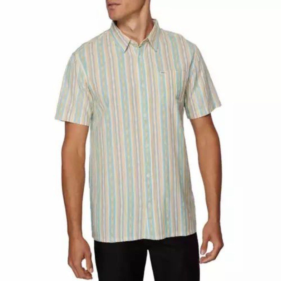 Shirts * | Men'S O'Neill Caravan Short Sleeve Shirt Cream