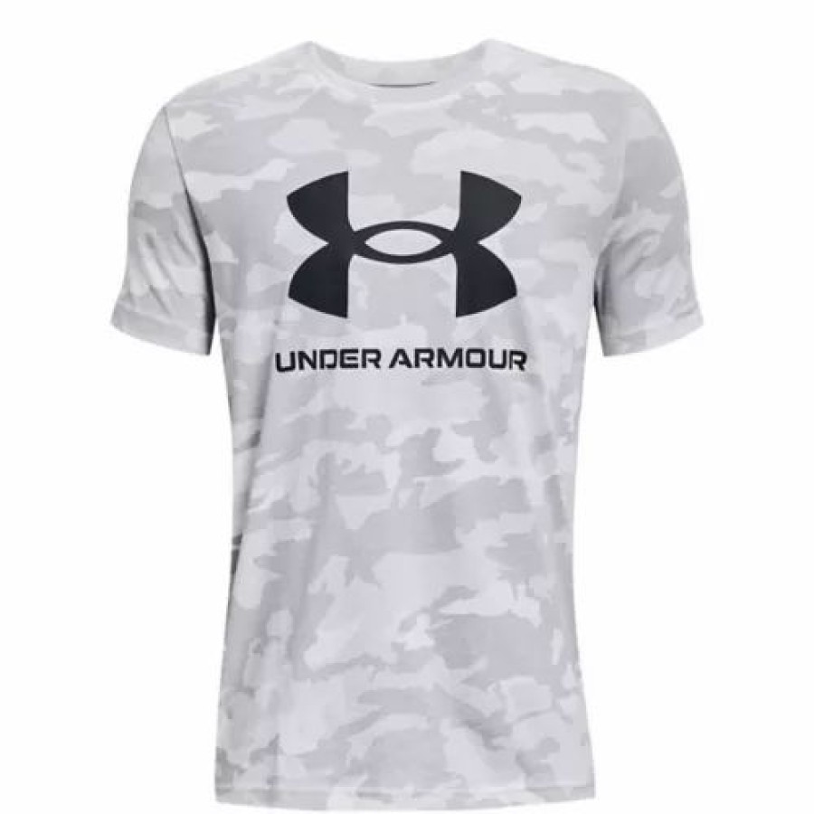 Shirts * | Boys' Under Armour Sportstyle Logo Printed Short Sleeve T-Shirt