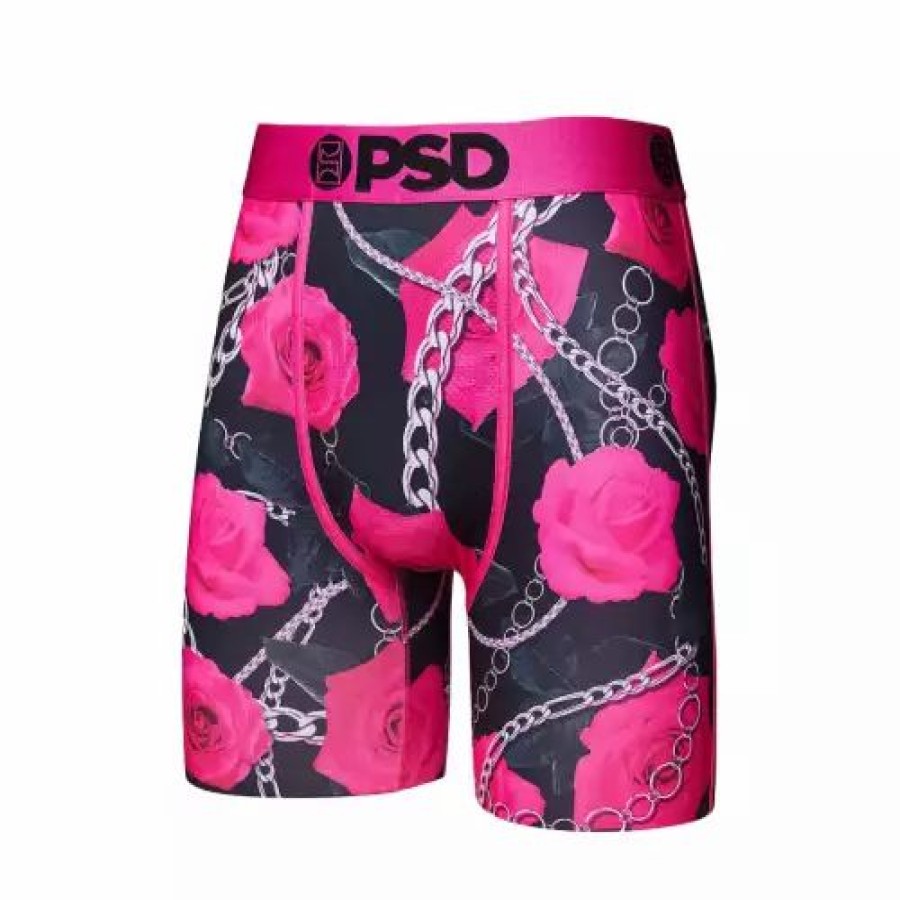 Underwear * | Men'S Psd Neon Rose Boxer Briefs Pink