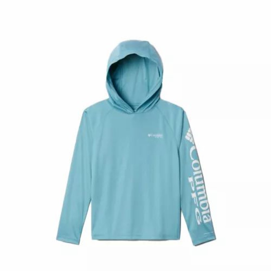 Shirts * | Boys' Columbia Terminal Tackle Heather Hoodie Sea